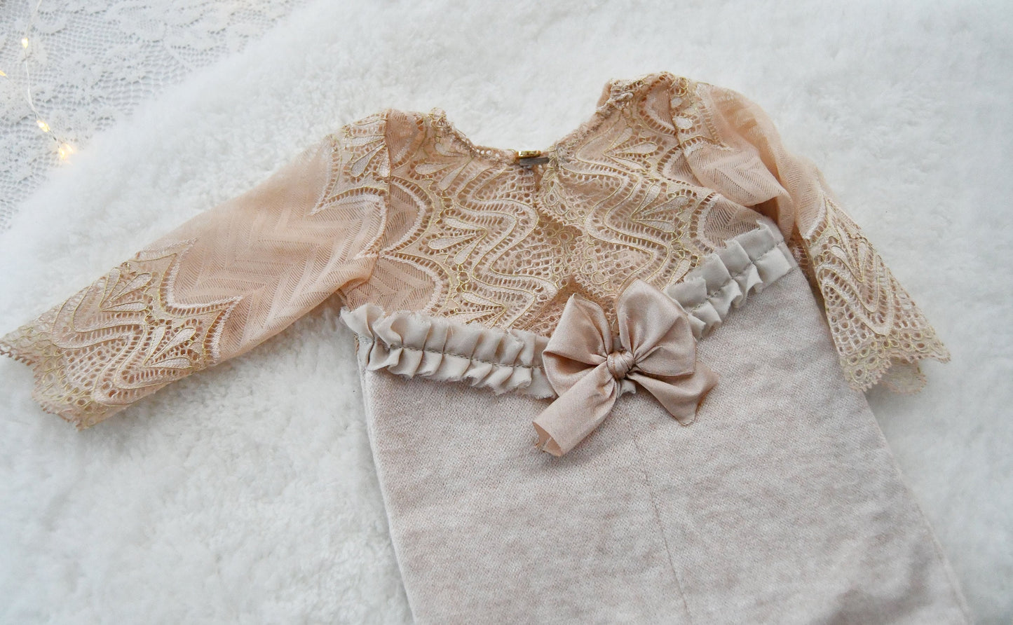 Lace Newborn Romper, Newborn Photo Props, Newborn Girl Photo Outfit, Neutral Baby Props, Newborn Photography Outfit