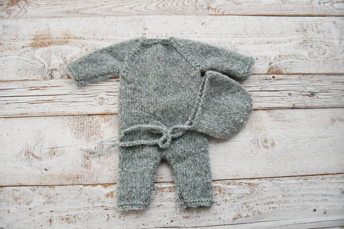 Knit Newborn Romper and Bonnet, Photo Prop Outfit Newborn, Newborn Photography Props, Knitted Romper Baby, Knitted Bonnet