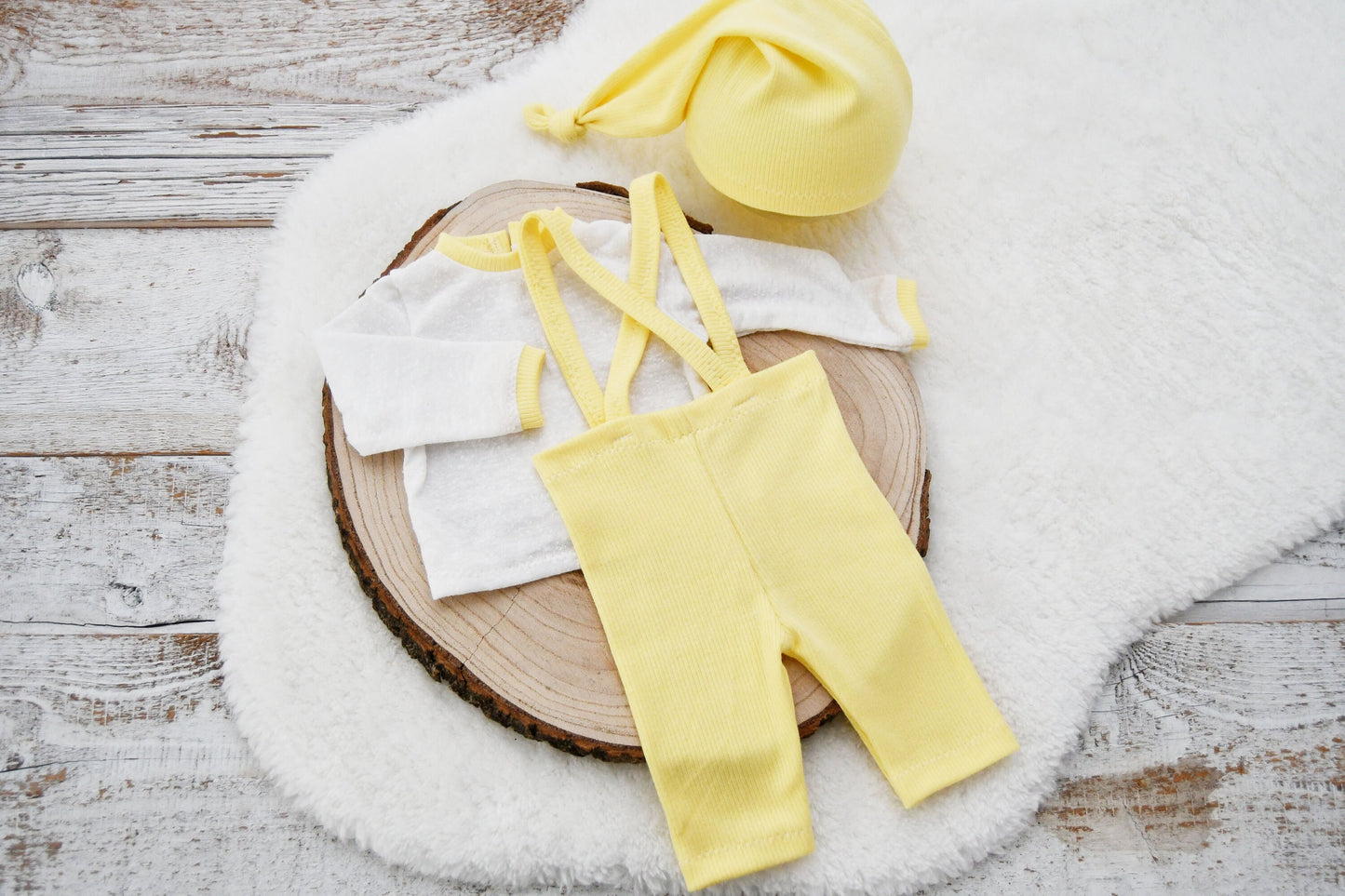 Baby Boy Photo Outfit, Newborn Pants & Hat Set, Newborn Photography Set, Newborn Photo Props, Newborn Boy Props, Yellow Boy Outfit