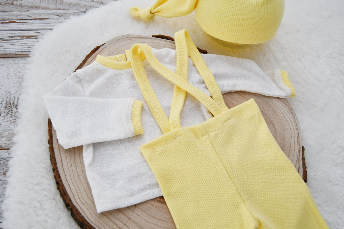 Baby Boy Photo Outfit, Newborn Pants & Hat Set, Newborn Photography Set, Newborn Photo Props, Newborn Boy Props, Yellow Boy Outfit