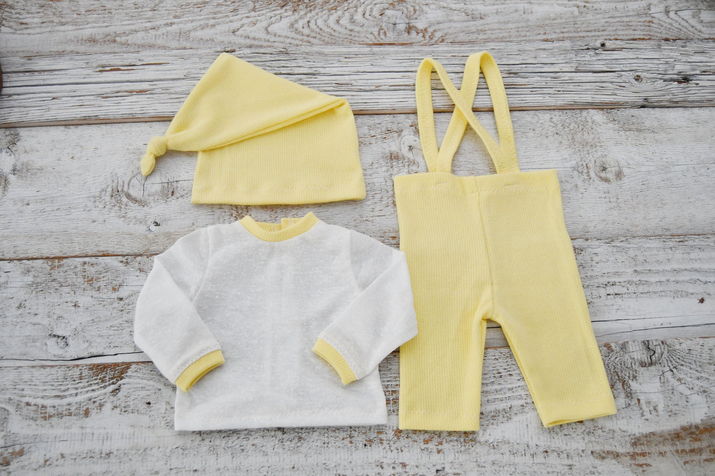 Baby Boy Photo Outfit, Newborn Pants & Hat Set, Newborn Photography Set, Newborn Photo Props, Newborn Boy Props, Yellow Boy Outfit