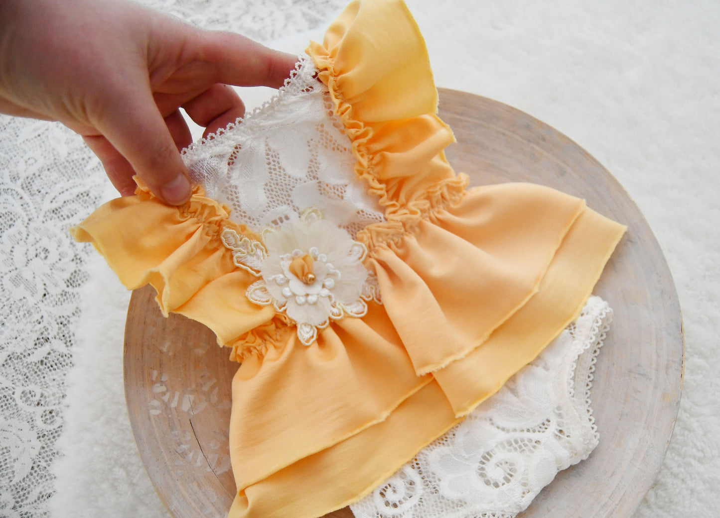 Ruffled Romper Newborn Girl, Baby Girl Photo Outfit, Newborn Photo Props, Photography Romper, Yellow Outfit Newborn, Photo Prop Romper