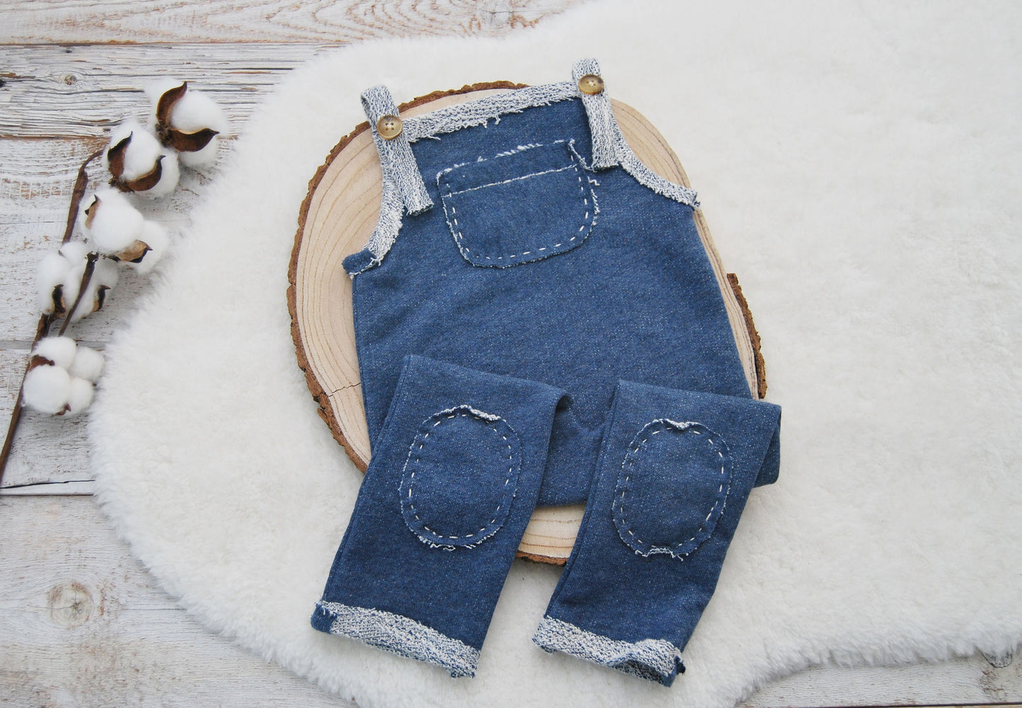 Sitter Outfit Baby Boy, Photography Prop Outfit, Baby Boy Set: Romper and Hat, Sitter Romper for Photo Shoots, Blue Baby Romper