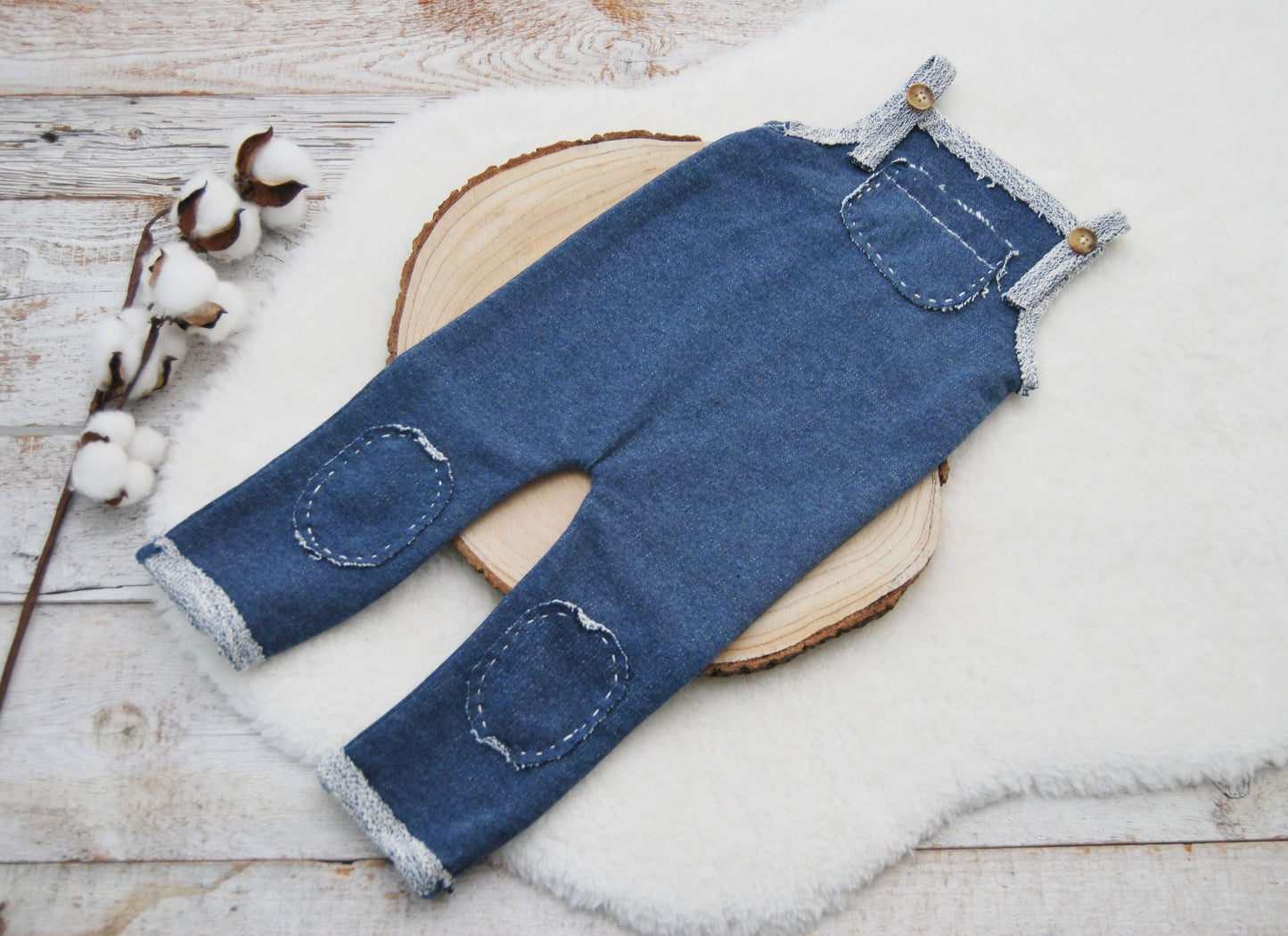 Sitter Outfit Baby Boy, Photography Prop Outfit, Baby Boy Set: Romper and Hat, Sitter Romper for Photo Shoots, Blue Baby Romper