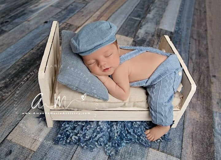 Blue Outfit Newborn Boy, Newborn Photography Set, Newborn Pants with Suspenders, Pompom Hat Baby, Newborn Photo Props