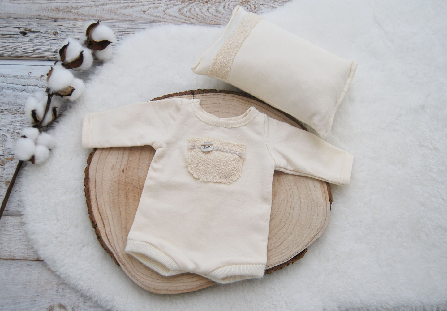 Boy Overall and Pillow Photography Prop, Newborn Outfit Baby Boy, Newborn Photo Props, Baby Boy Photo Outfit, Newborn Romper, Posing Pillow