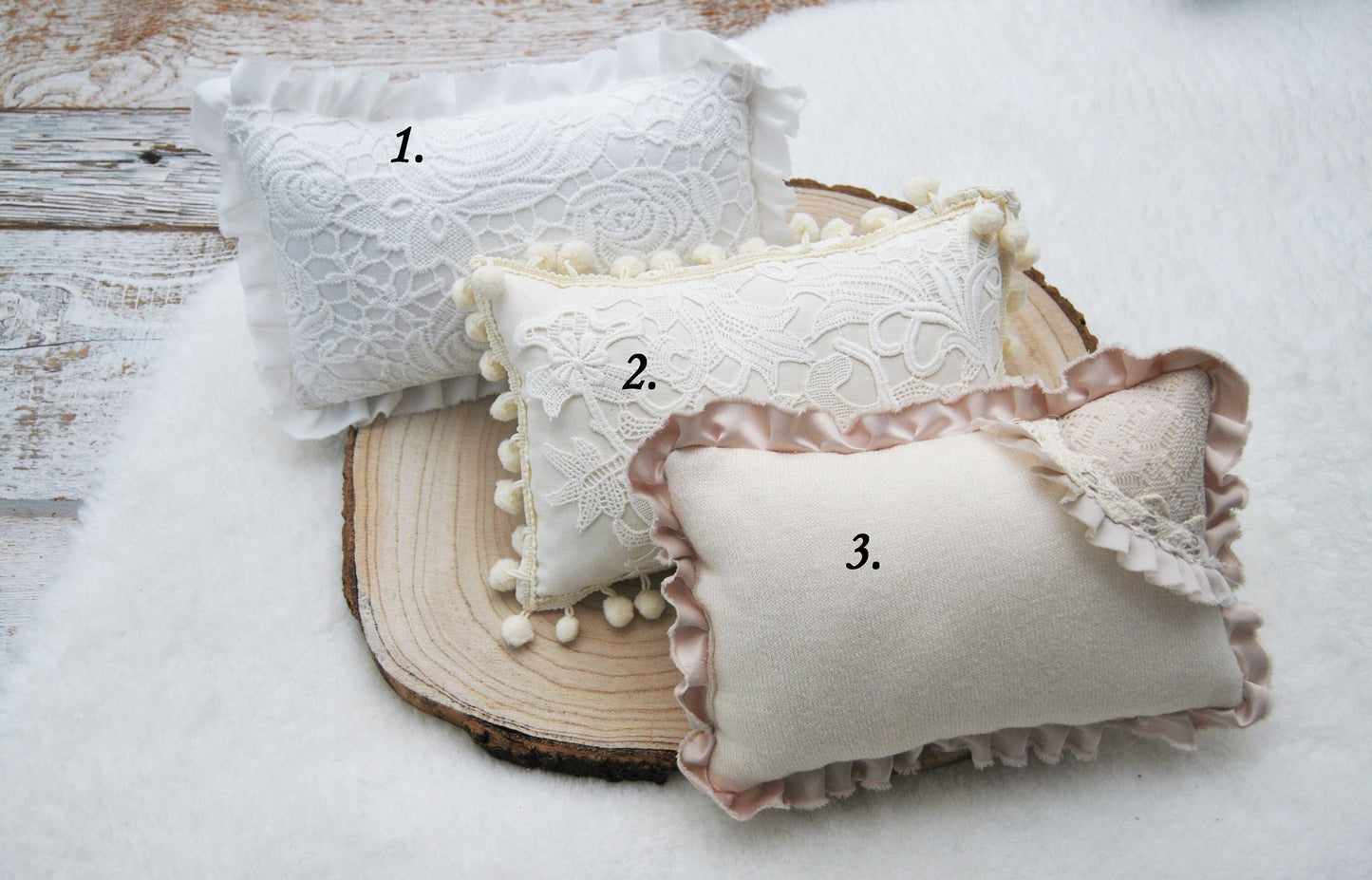 Bohemian Photography Props, Newborn Posing Pillows, Lace Newborn Pillows Photography, Decorative Pillows for Photo Shoots, Baby Photo Props