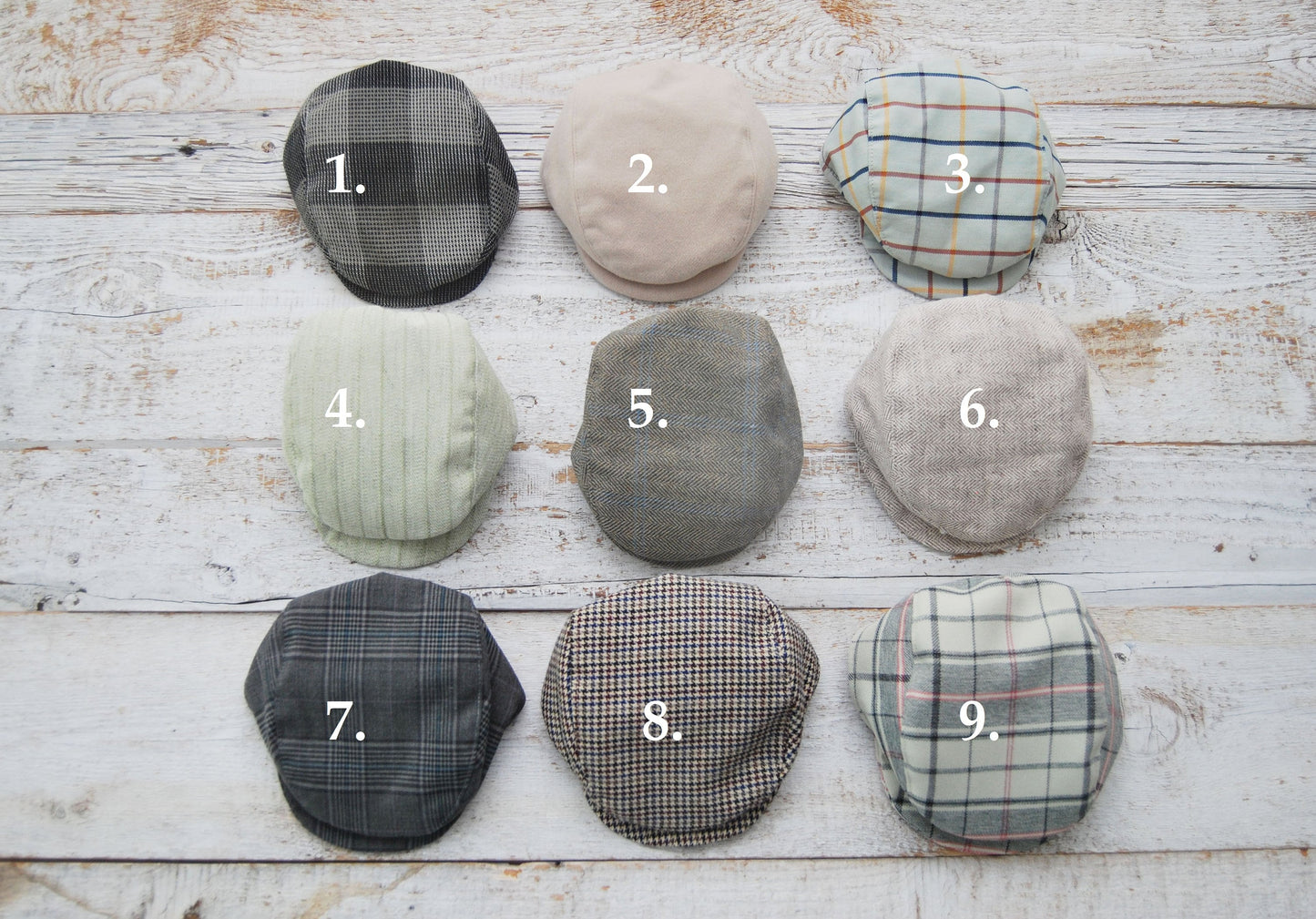 Newsboy cap for photography shoots, newborn photo prop hat - choose your color, Newborn cap, Baby boy flat cap