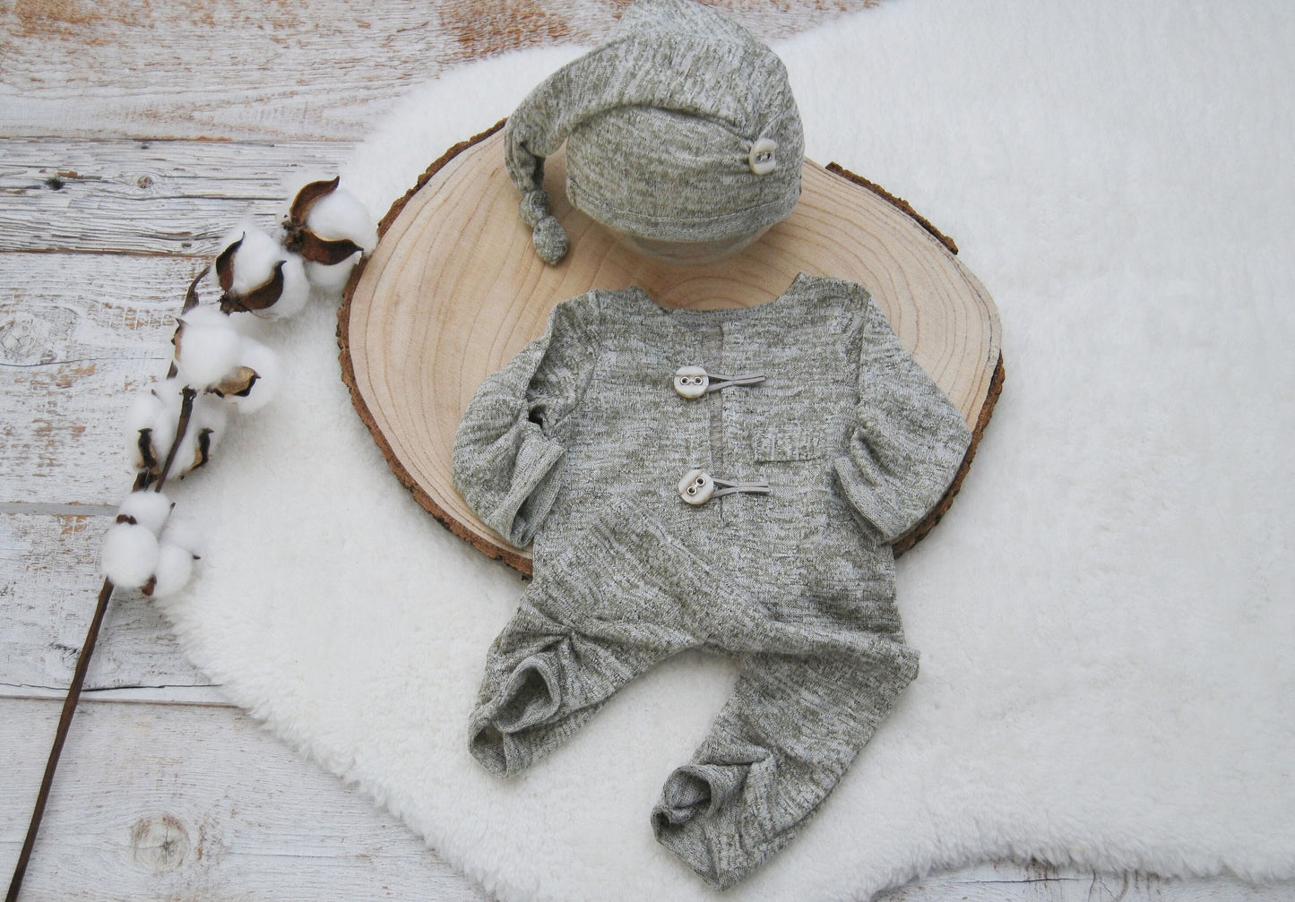 Newborn boy photography set, Newborn romper, Newborn hat, Newborn photo props, Baby boy outfit for photo shoots, Photography props