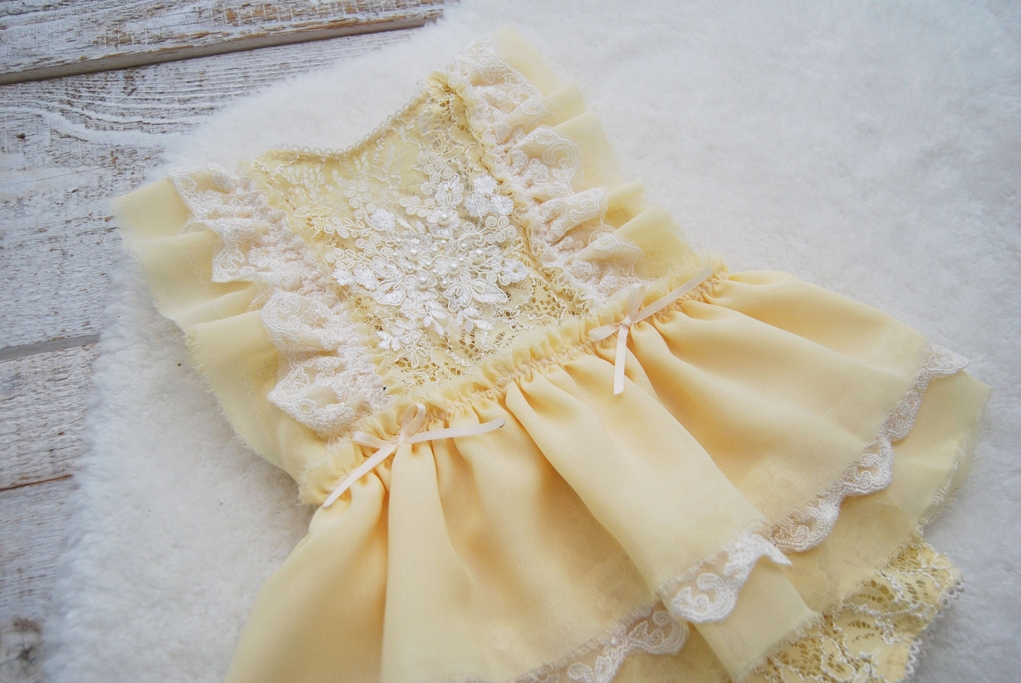 Yellow newborn romper, Newborn girl photoshoot outfit, Lace newborn outfit, Newborn photography romper, Newborn baby girl photo outfit