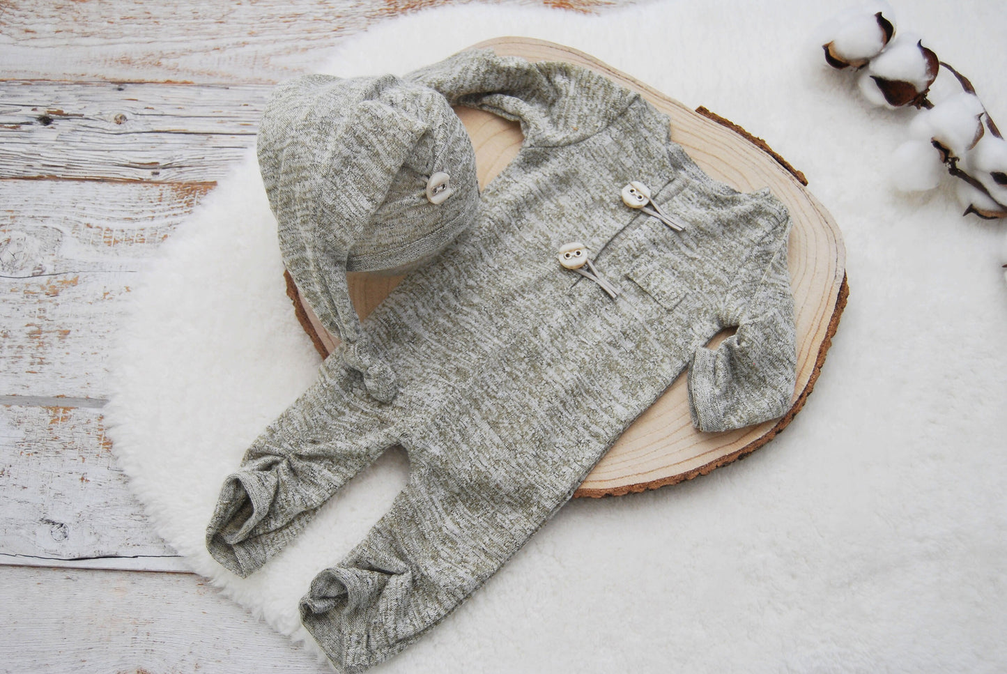 Newborn boy photography set, Newborn romper, Newborn hat, Newborn photo props, Baby boy outfit for photo shoots, Photography props