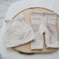 Beige newborn boy outfit for photoshoot, Baby photo prop set, Newborn photography outfit for boys, Boho baby boy outfit: vest and pants