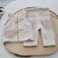 Beige newborn boy outfit for photoshoot, Baby photo prop set, Newborn photography outfit for boys, Boho baby boy outfit: vest and pants