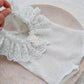 Newborn girl lace romper with ruffles, Newborn photo prop outfit for baby girls, Silvery grey ruffled newborn girl photo outfit