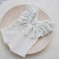Newborn girl lace romper with ruffles, Newborn photo prop outfit for baby girls, Silvery grey ruffled newborn girl photo outfit