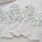 Newborn girl lace romper with ruffles, Newborn photo prop outfit for baby girls, Silvery grey ruffled newborn girl photo outfit
