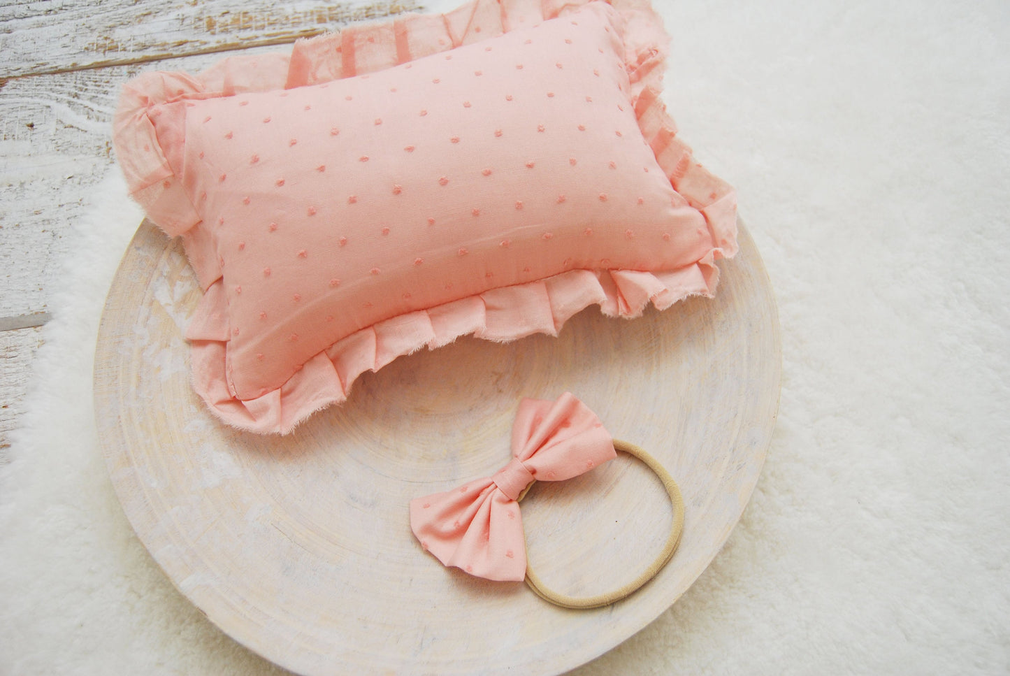 Pink newborn girl photo props, Newborn bloomers with bows, Bow headband newborn, Newborn posing pillow, Baby girl photo outfit