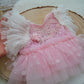 Pink newborn romper, Newborn girl photo outfit, Newborn photo prop outfits, Princess dress baby, Newborn girl photoshoot outfit