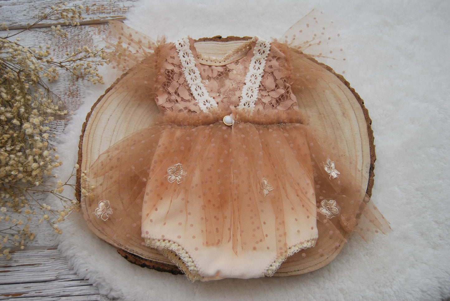 Newborn girl photo outfit, Newborn romper girl, Tulle romper baby, Newborn boho outfit, Newborn girl props, Newborn photography props