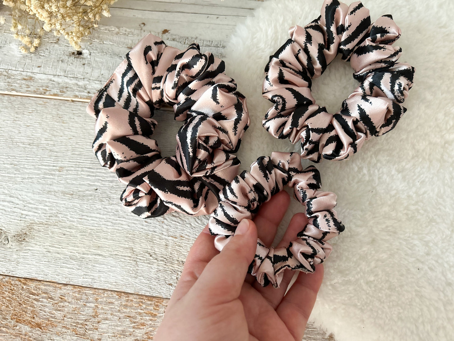 Silk SCRUNCHIE Set, Hair tie, Hair scrunchie for woman, Gift for her