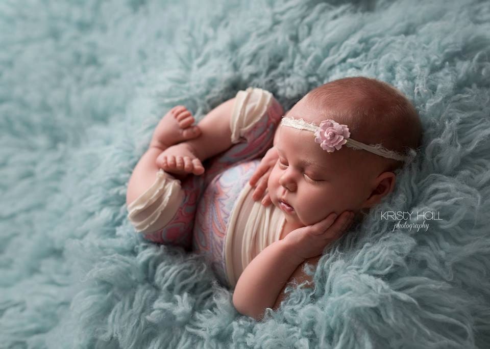 Newborn girl photo outfit, ruffle pants baby girl, newborn romper photo prop pink & blue